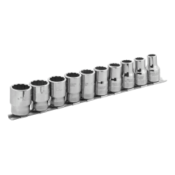 Zestaw 10 szt. nasadek 1/2'' 12-kąt. 7810MB Bahco