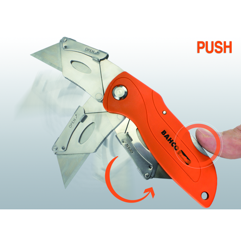 BAHCO - Cutter à lame rétractable twist 145 mm