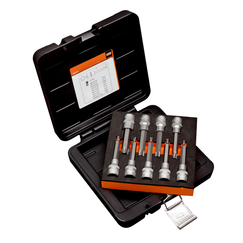 Zestaw nasadek 1/2'' z końcówkami Torx z otworem 9 el. BE5101 Bahco Bahcocentrum.pl