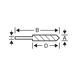 Wiertło SDS-Plus 2-ostrzowe do betonu Ø 5 x 150 x 210 mm 4652-5-210 BAHCO