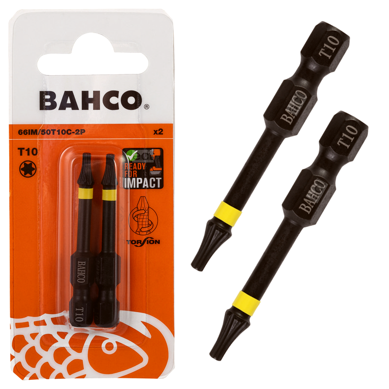Bit udarowy Torx T10 x 50 mm 2 szt. 66IM/50T10C-2P Bahco Bit udarowy Torx T10 x 50 mm 2 szt. 66IM/50T10C-2P Bahco Bahcocentrum.pl