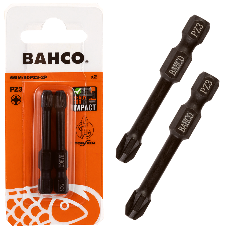 Bit udarowy Pozidriv PZ3 x 50 mm 2 szt. 66IM/50PZ3-2P Bahco Bit udarowy Pozidriv PZ3 x 50 mm 2 szt. 66IM/50PZ3-2P Bahco Bahcocentrum.pl