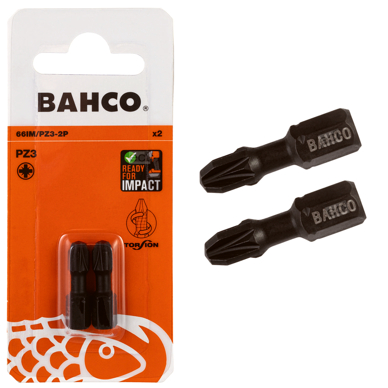 Bit udarowy Pozidriv PZ3 x 25 mm 2 szt. 66IM/PZ3-2P Bahco Bit udarowy Pozidriv PZ3 x 25 mm 2 szt. 66IM/PZ3-2P Bahco Bahcocentrum.pl