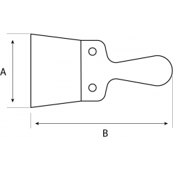 Szpachelka 120 mm z drewnianą rączką 219001200 Bahco