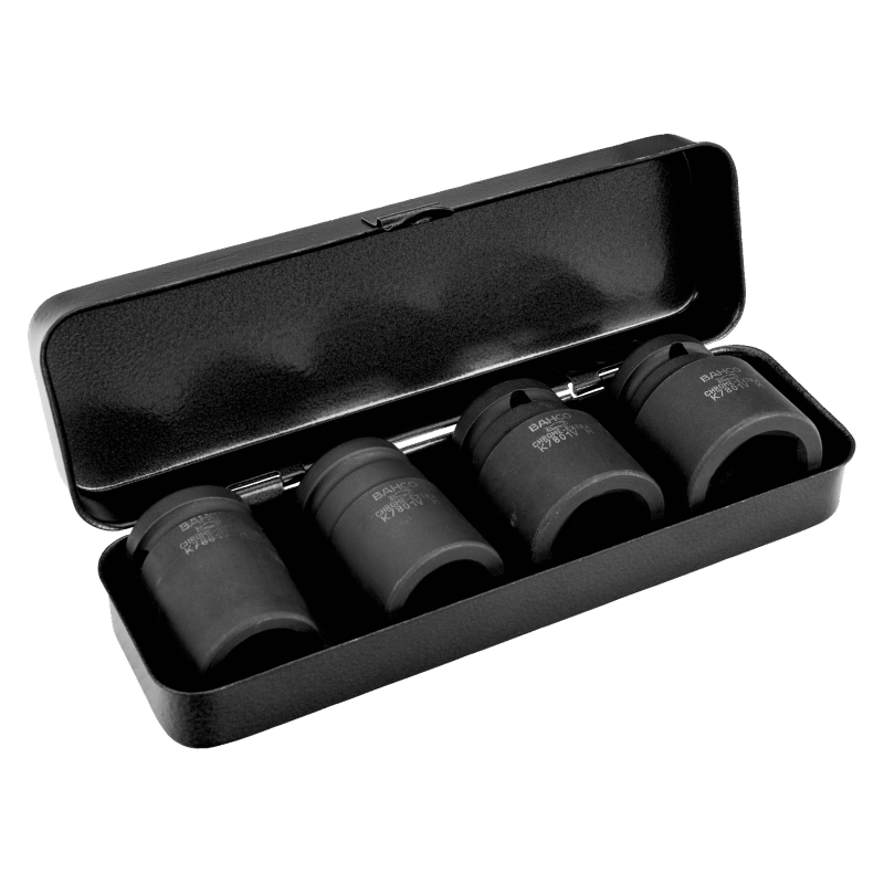 Zestaw nasadek udarowych 1/2'' K7801VM/S4 Bahco Zestaw nasadek udarowych 1/2'' K7801VM/S4 Bahco Bahcocentrum.pl