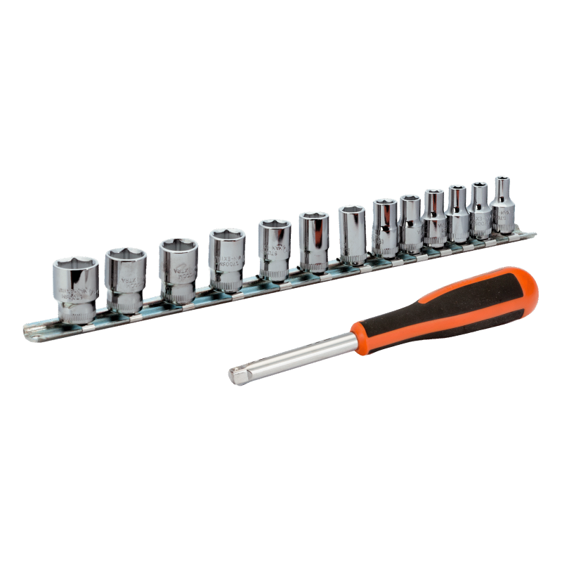 Zestaw nasadek 1/4'' + pokrętło 14 el. 6729SM Bahco Zestaw nasadek 1/4'' + pokrętło 14 el. 6729SM Bahco Bahcocentrum.pl