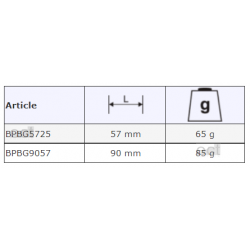 Ostrze odsadzone 57 mm 2 szt. BPBG5725 Bahco