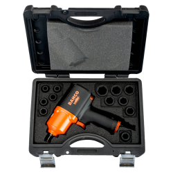 Klucz udarowy pneumatyczny 1/2'' + nasadki BPC815K1 BAHCO