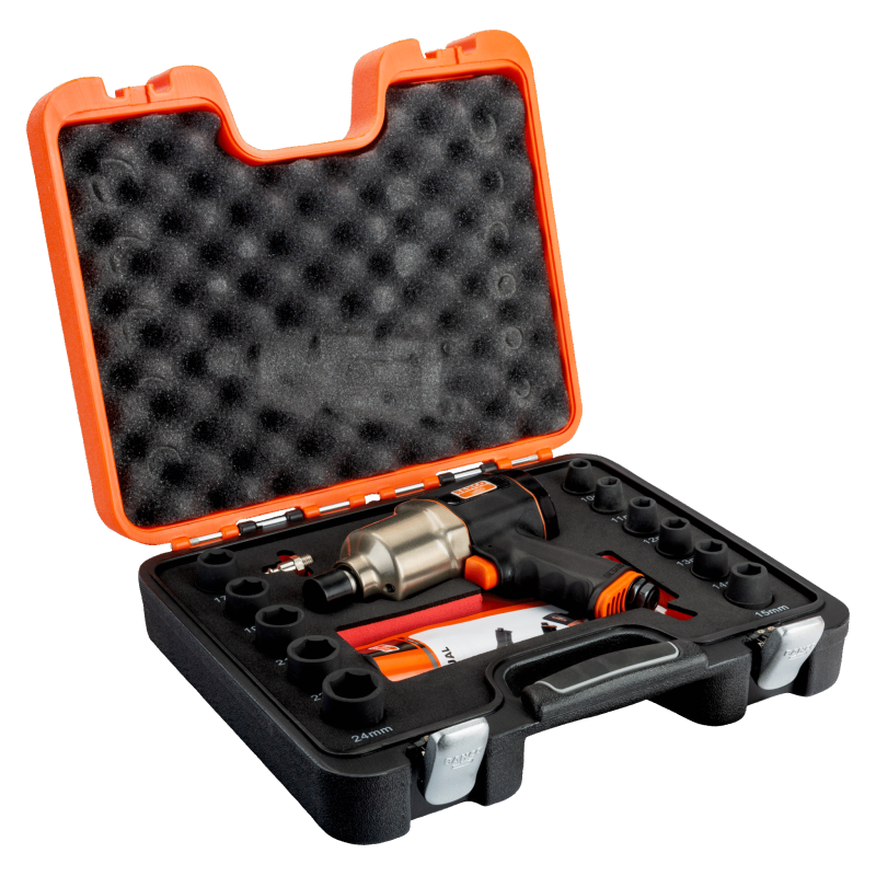 Klucz udarowy pneumatyczny 1/2'' + nasadki BP815K1 BAHCO Klucz udarowy pneumatyczny 1/2'' + nasadki BP815K1 BAHCO Bahcocentrum.pl