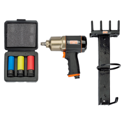 Klucz udarowy pneumatyczny 1/2'' + uchwyt + nasadki BP815K2 BAHCO