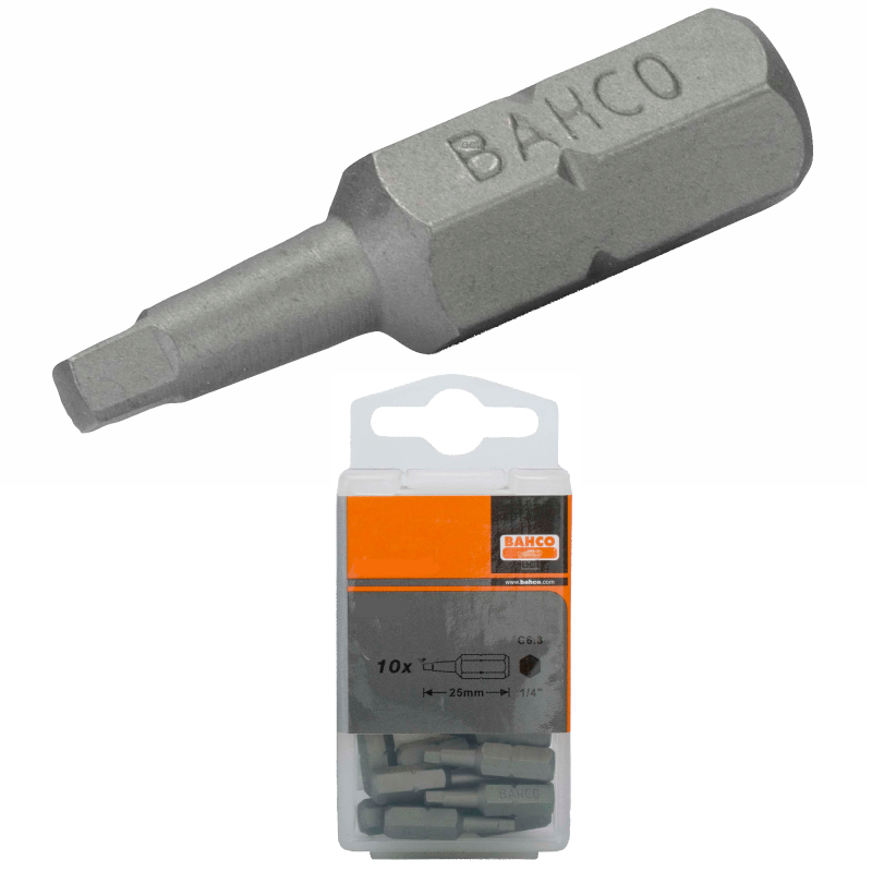 Bit Robertson 1 x 25 mm 10 szt. 59S/R1 Bahco Bit Robertson 1 x 25 mm 10 szt. 59S/R1 Bahco Bahcocentrum.pl