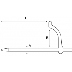 Hak budowlany murarski 300 mm 440103000 BAHCO