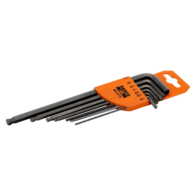 Zestaw 7 szt. kluczy imbusowych z kulką calowych 1/16'' - 1/34'' BE-9775 BAHCO Bahcocentrum.pl