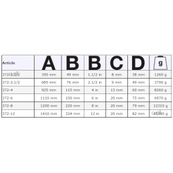 Klucz łańcuchowy wzmocniony do rur Ø 8'' 372-8 BAHCO