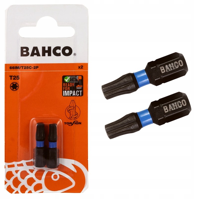 Bit udarowy Torx T25 x 25 mm 2 szt. 66IM/T25C-2P BAHCO Bit udarowy Torx T25 x 25 mm 2 szt. 66IM/T25C-2P BAHCO Bahcocentrum.pl
