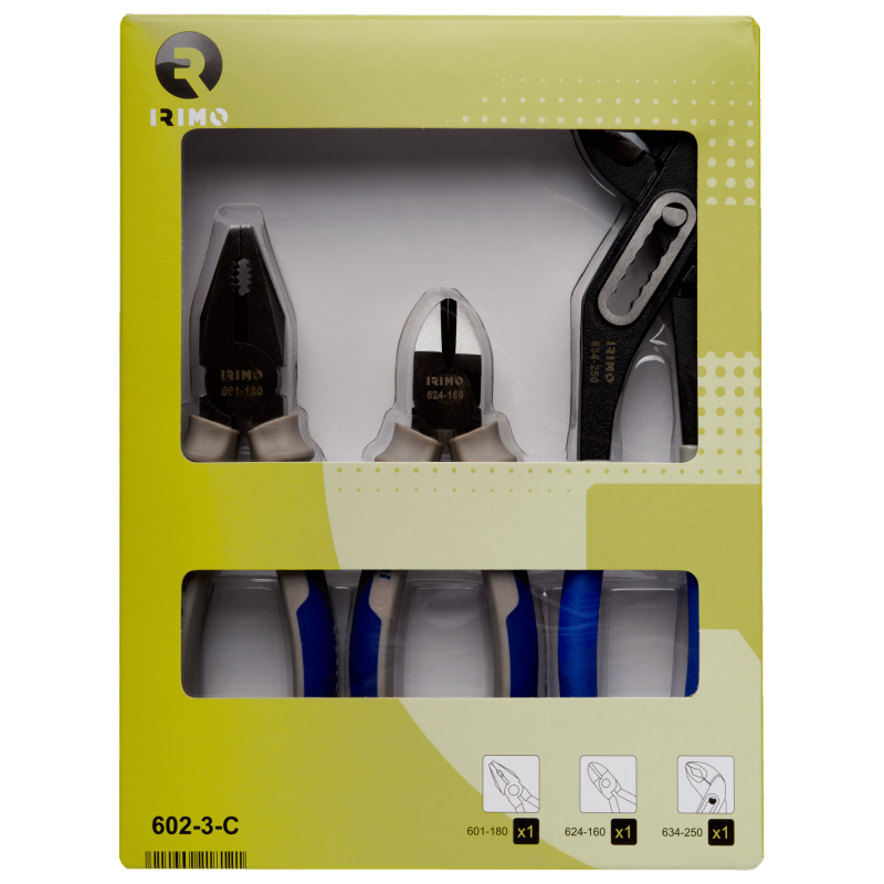 Zestaw 3 sztuk szczypiec 602-3-C IRIMO Bahcocentrum.pl