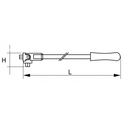 Pokrętło przegubowe 3/4'' 450 mm 135-52-1 IRIMO