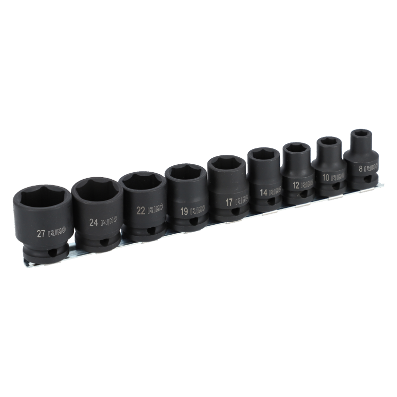 Zestaw 9 szt. nasadek udarowych 1/2'' 8-27 mm 167-90-2 IRIMO Zestaw 9 szt. nasadek udarowych 1/2'' 8-27 mm 167-90-2 IRIMO Bahcocentrum.pl