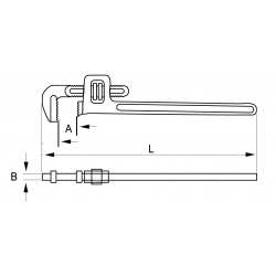 Klucz do rur typu Stillson 310 mm 302-310-2 IRIMO