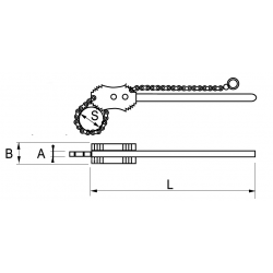 Klucz łańcuchowy 1122 mm 307-1122-2 IRIMO