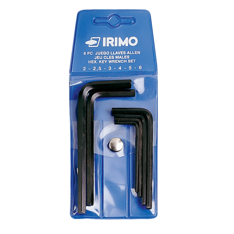 Zestaw 6 szt. kluczy imbusowych hex 2-6 mm 046011 IRIMO Zestaw 6 szt. kluczy imbusowych hex 2-6 mm 046011 IRIMO Bahcocentrum.pl