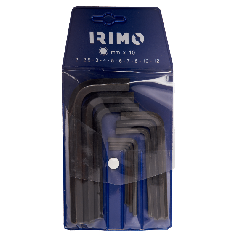 Zestaw 10 szt. kluczy imbusowych hex 2-12 mm 046021 IRIMO Zestaw 10 szt. kluczy imbusowych hex 2-12 mm 046021 IRIMO Bahcocentrum.pl