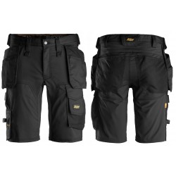 Spodnie krótkie 6141 robocze stretch AllroundWork roz. 44 kolor black/black 61410404044 SNICKERS