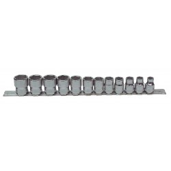 Zestaw 12 sztuk nasadek 3/8'' 6-kąt. na szynie 7400SR/S12 Bahco