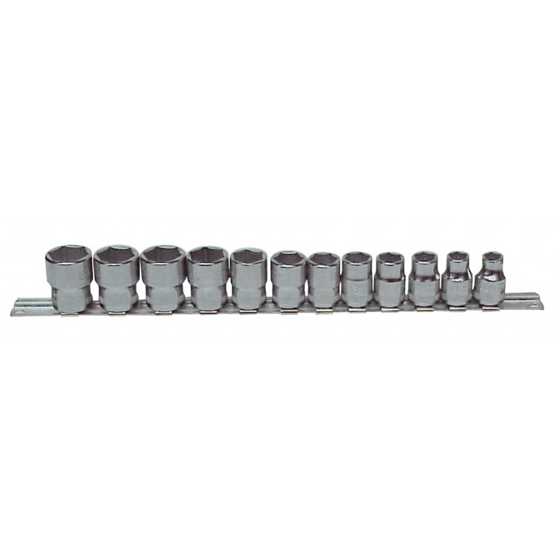 Zestaw 12 sztuk nasadek 3/8'' 6-kąt. na szynie 7400SR/S12 Bahco Zestaw 12 sztuk nasadek 3/8'' 6-kąt. na szynie 7400SR/S12 Bahco Bahcocentrum.pl