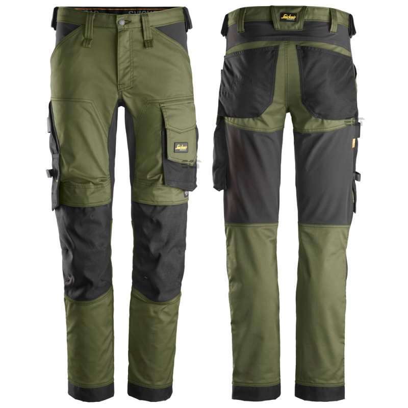 Spodnie 6341 robocze stretch AllroundWork rozm. 50 kolor khaki green/black 63413104050 SNICKERS WORKWEAR Spodnie 6341 robocze stretch AllroundWork rozm. 50 kolor khaki green/black 63413104050 SNICKERS WORKWEAR Bahcocentrum.pl