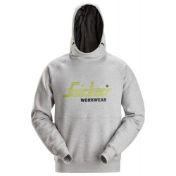 Bluza 2845 logo z kapturem rozm. XXL kolor grey melange 28452800008 SNICKERS WORKWEAR