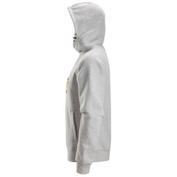 Bluza 2845 logo z kapturem rozm. XXL kolor grey melange 28452800008 SNICKERS WORKWEAR