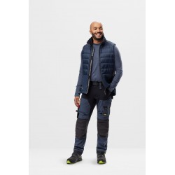 Kamizelka 4903 bezrękawnik Hybrid FlexiWork rozm. S kolor navy/dark navy melange 49029545004 SNICKERS WORKWEAR