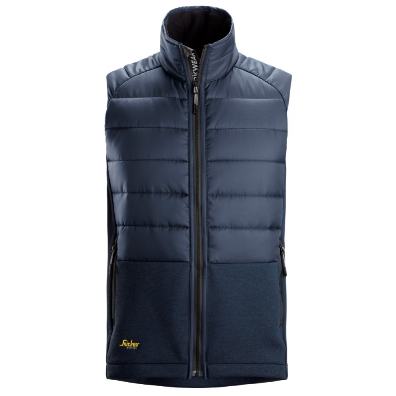 Kamizelka 4903 bezrękawnik Hybrid FlexiWork rozm. M kolor navy/dark navy melange 49029545005 SNICKERS WORKWEAR Bahcocentrum.pl