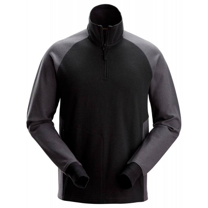 Bluza 2841 dwukolorowa z krótkim suwakiem rozm. XXXL kolor black/steel grey 28410458009 SNICKERS WORKWEAR Bluza 2841 dwukolorowa z krótkim suwakiem rozm. XXXL kolor black/steel grey 28410458009 SNICKERS WORKWEAR Bahcocentrum.pl