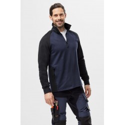 Bluza 2841 dwukolorowa z krótkim suwakiem rozm. XXXL kolor black/steel grey 28410458009 SNICKERS WORKWEAR