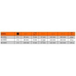 Wkrętak czworokątny Robertson 2 x 80 mm ERGO™ BE-9002 Bahco