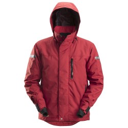 Kurtka 1102 przeciwdeszczowa ocieplana 37.5® AllroundWork rozm. S kolor chili red/black 11021604004 SNICKERS WORKWEAR
