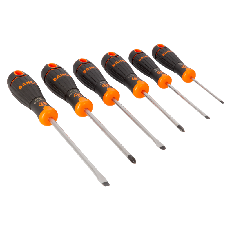 Zestaw 6 szt. wkrętaków płaskich i Phillips PH FIT B219.006 BAHCO Zestaw 6 szt. wkrętaków płaskich i Phillips PH FIT B219.006 BAHCO Bahcocentrum.pl