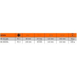 Wkrętak izolowany VDE Slim Pozidriv PZ1 x 80 mm ERGO™ BE-8810SL Bahco
