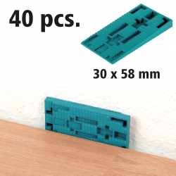 Kliny dylatacyjne 30 x 58 mm z tworzywa sztucznego 40 szt. 6930000 WOLFCRAFT