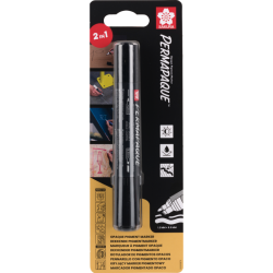 Marker pernamentny dwustronny Permapaque Dual Point czarny BLXZPKTN1A SAKURA