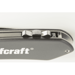 Nóż rekreacyjny z wysuwanym ostrzem trapezowym 4124000 WOLFCRAFT