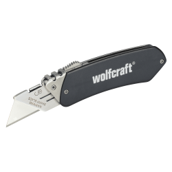 Nóż rekreacyjny z wysuwanym ostrzem trapezowym 4124000 WOLFCRAFT