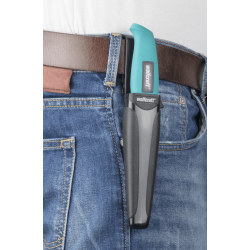 Nóż typu Outdoor z ząbkowanym ostrzem i etui 4086000 WOLFCRAFT