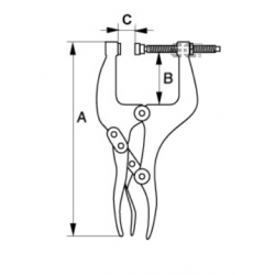 Szczypce Morse'a z regulowanym wrzecionem 193 mm 645011 IRIMO