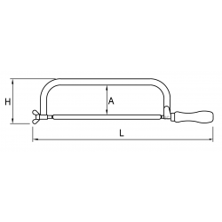 Ramka brzeszczot do metalu 300 mm 24 TPI 801-011-1 IRIMO