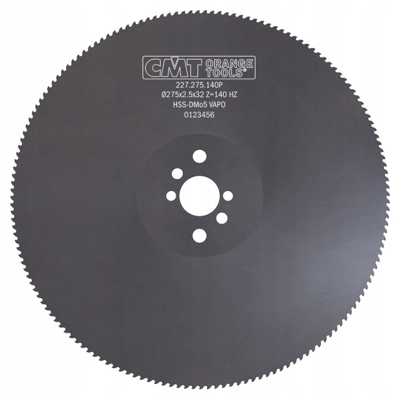 Tarcza pilarska HSS do cięcia metalu Ø 275/32 mm 140 zębów 227.275.140P CMT Tarcza pilarska HSS do cięcia metalu Ø 275/32 mm 140 zębów 227.275.140P CMT Bahcocentrum.pl