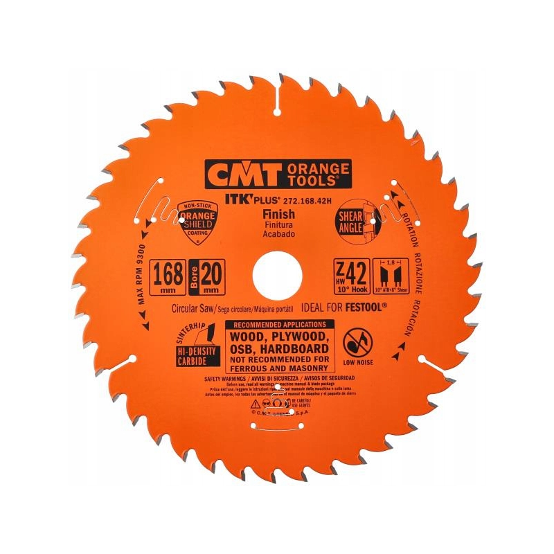 Tarcza pilarska do cięcia drewna Ø 168/20 mm 42 zęby 272.168.42H CMT Tarcza pilarska do cięcia drewna Ø 168/20 mm 42 zęby 272.168.42H CMT Bahcocentrum.pl