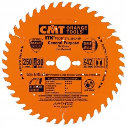 Tarcza pilarska do cięcia drewna Ø 250/30 mm 42 zęby 271.250.42M CMT